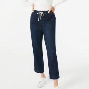Free Assembly Women's Stretchy Denim Joggers (Size M)